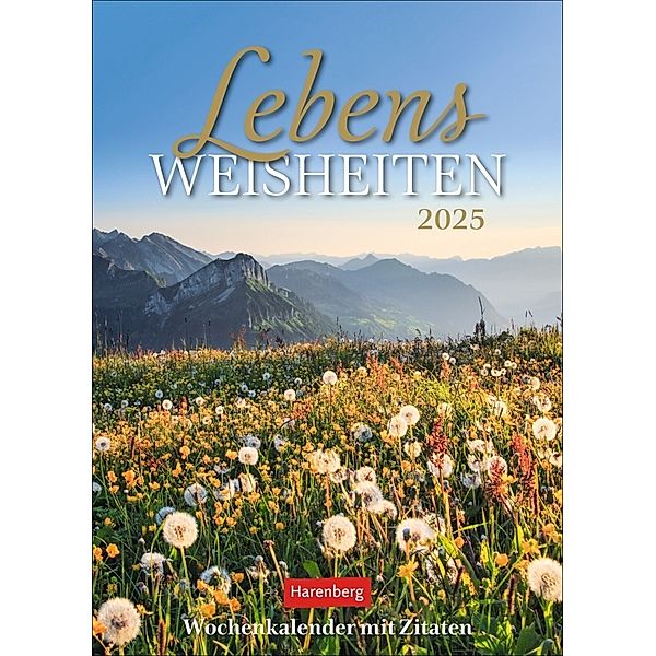 Lebensweisheiten Wochenkalender 2025 - mit Zitaten