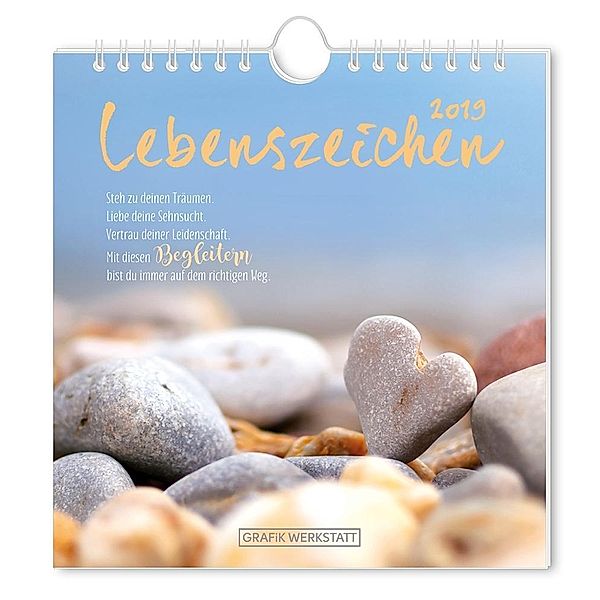 Lebenszeichen 2019, Postkartenkalender, Grafik Werkstatt