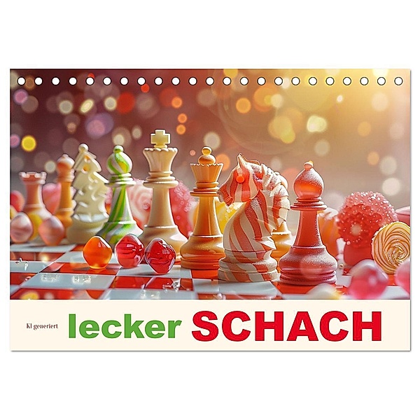 Lecker Schach (Tischkalender 2025 DIN A5 quer), CALVENDO Monatskalender, Calvendo, Cathrin Illgen