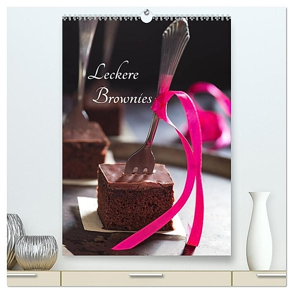 Leckere Brownies (hochwertiger Premium Wandkalender 2024 DIN A2 hoch), Kunstdruck in Hochglanz, Xenia Schlossherr