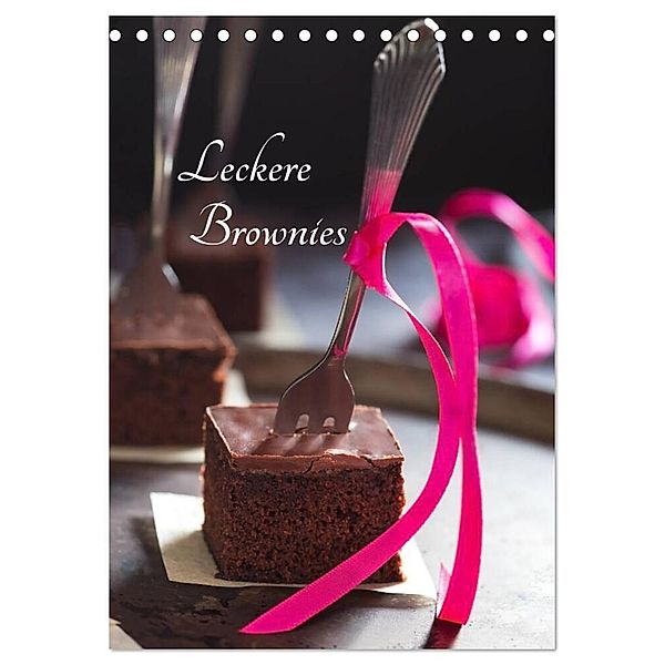 Leckere Brownies (Tischkalender 2024 DIN A5 hoch), CALVENDO Monatskalender, Xenia Schlossherr