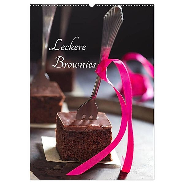 Leckere Brownies (Wandkalender 2024 DIN A2 hoch), CALVENDO Monatskalender, Xenia Schlossherr