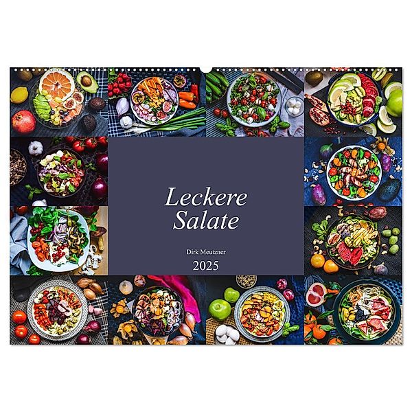 Leckere Salate (Wandkalender 2025 DIN A2 quer), CALVENDO Monatskalender, Calvendo, Dirk Meutzner
