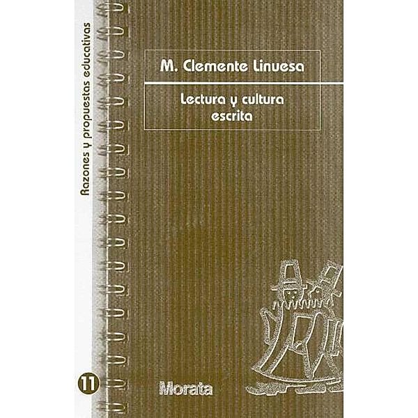 Lectura y cultura escrita / Razones y propuestas educativas Bd.11, María Clemente Linuesa