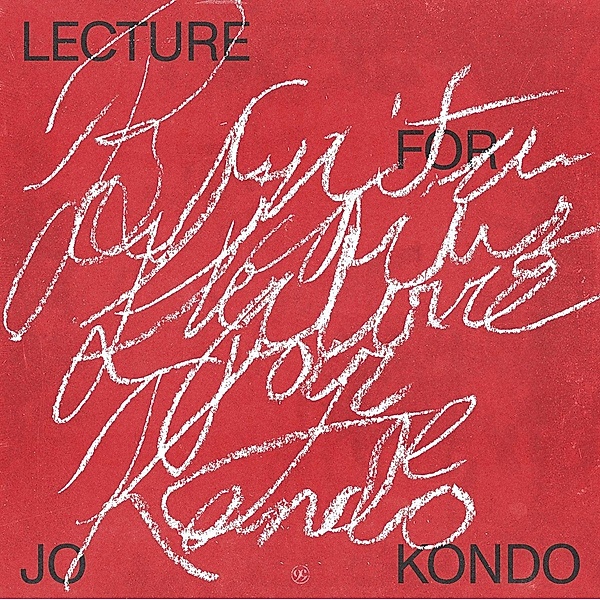 Lecture for Jo Kondo, Bunita Marcus