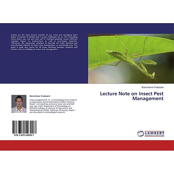 Lecture Note on Insect Pest Management, Rameshwor Pudasaini