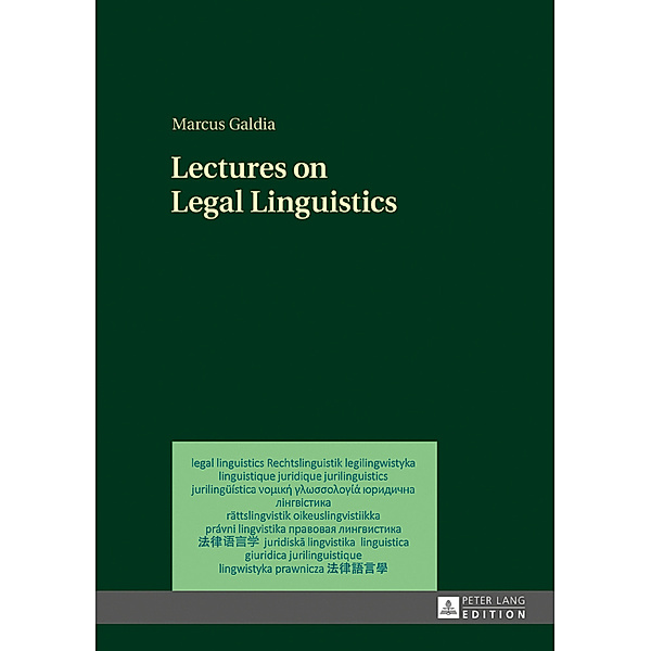 Lectures on Legal Linguistics, Marcus Galdia