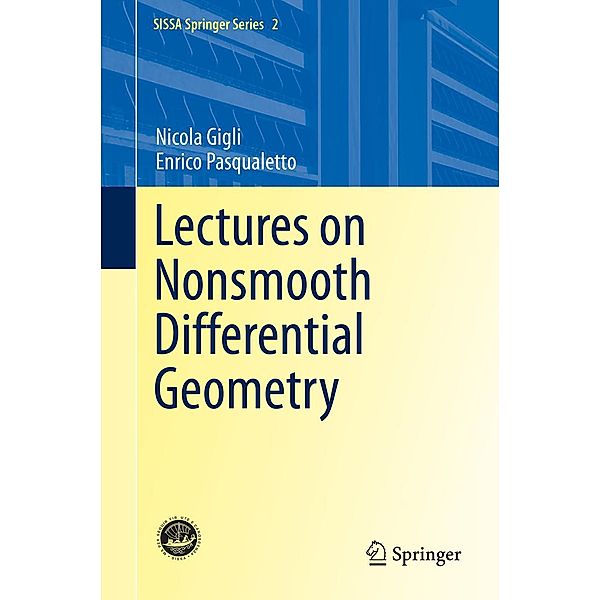 Lectures on Nonsmooth Differential Geometry / SISSA Springer Series Bd.2, Nicola Gigli, Enrico Pasqualetto