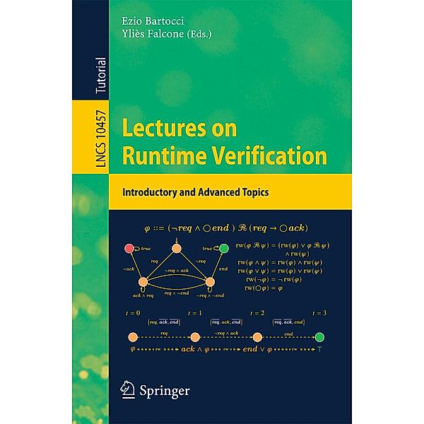 Lectures on Runtime Verification / Lecture Notes in Computer Science Bd.10457