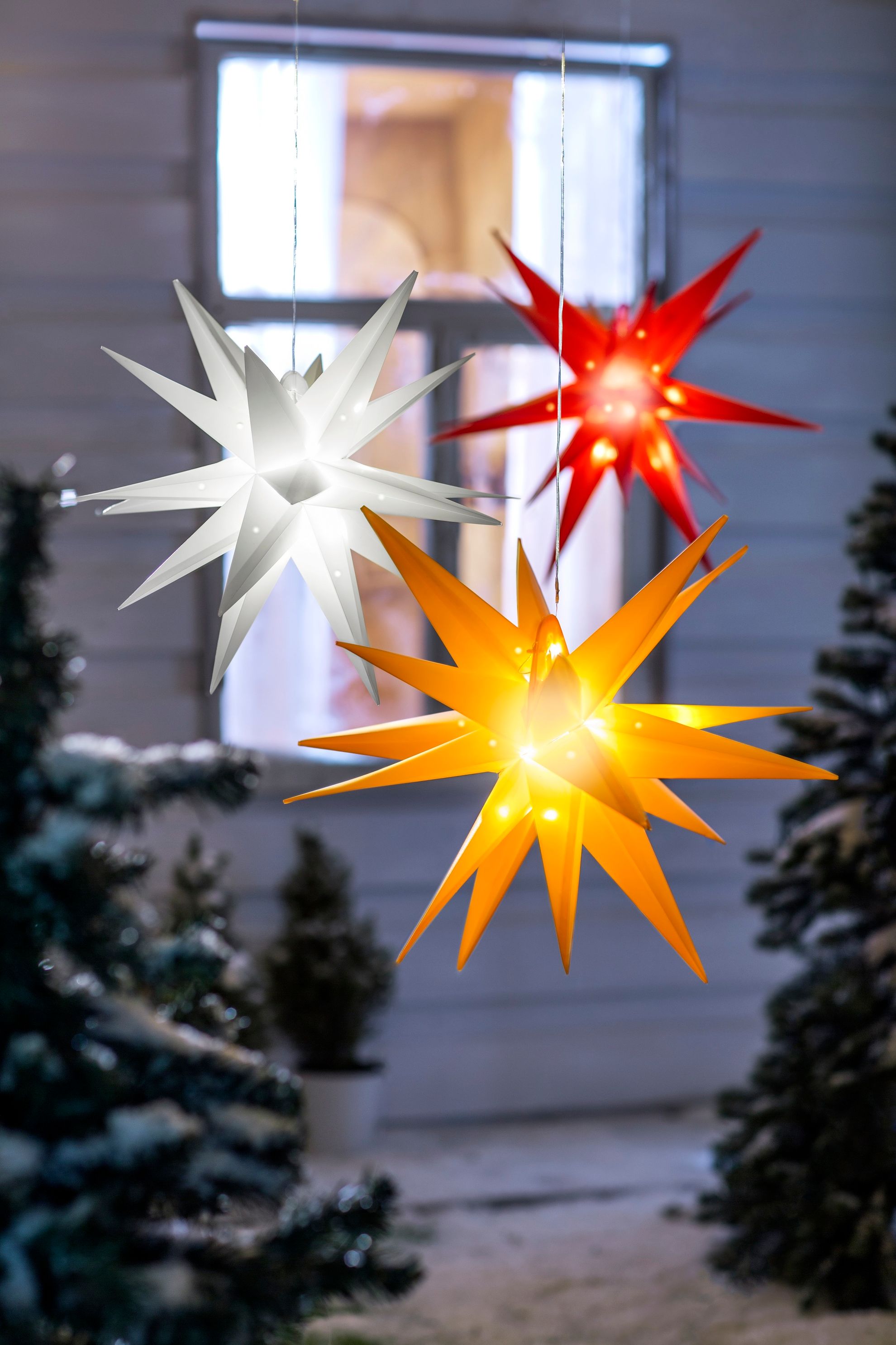 LED-Außenstern Weihnachten Farbe: orange bestellen | Weltbild.de