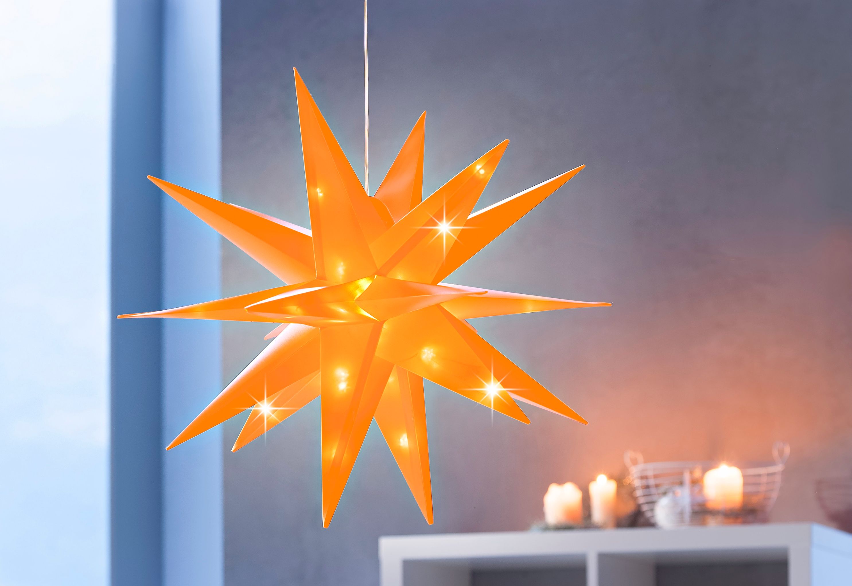 LED-Außenstern Weihnachten Farbe: orange bestellen | Weltbild.de
