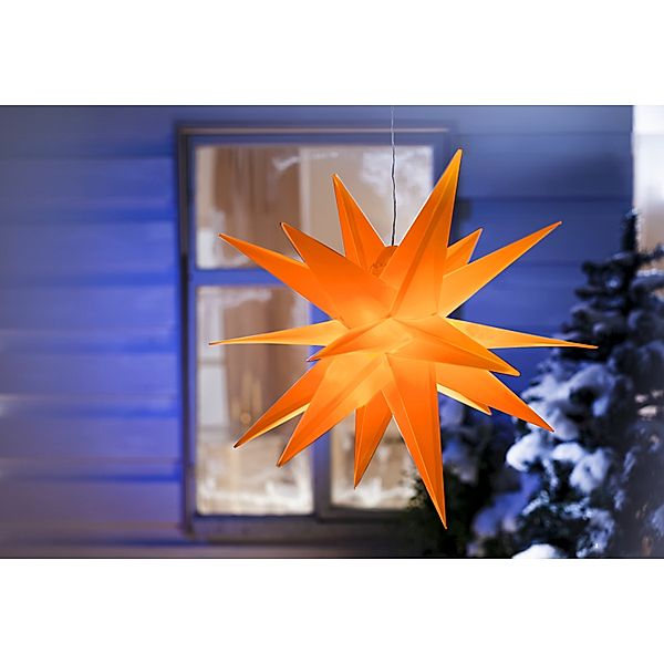 LED-Außenstern Weihnachten (Farbe: orange)