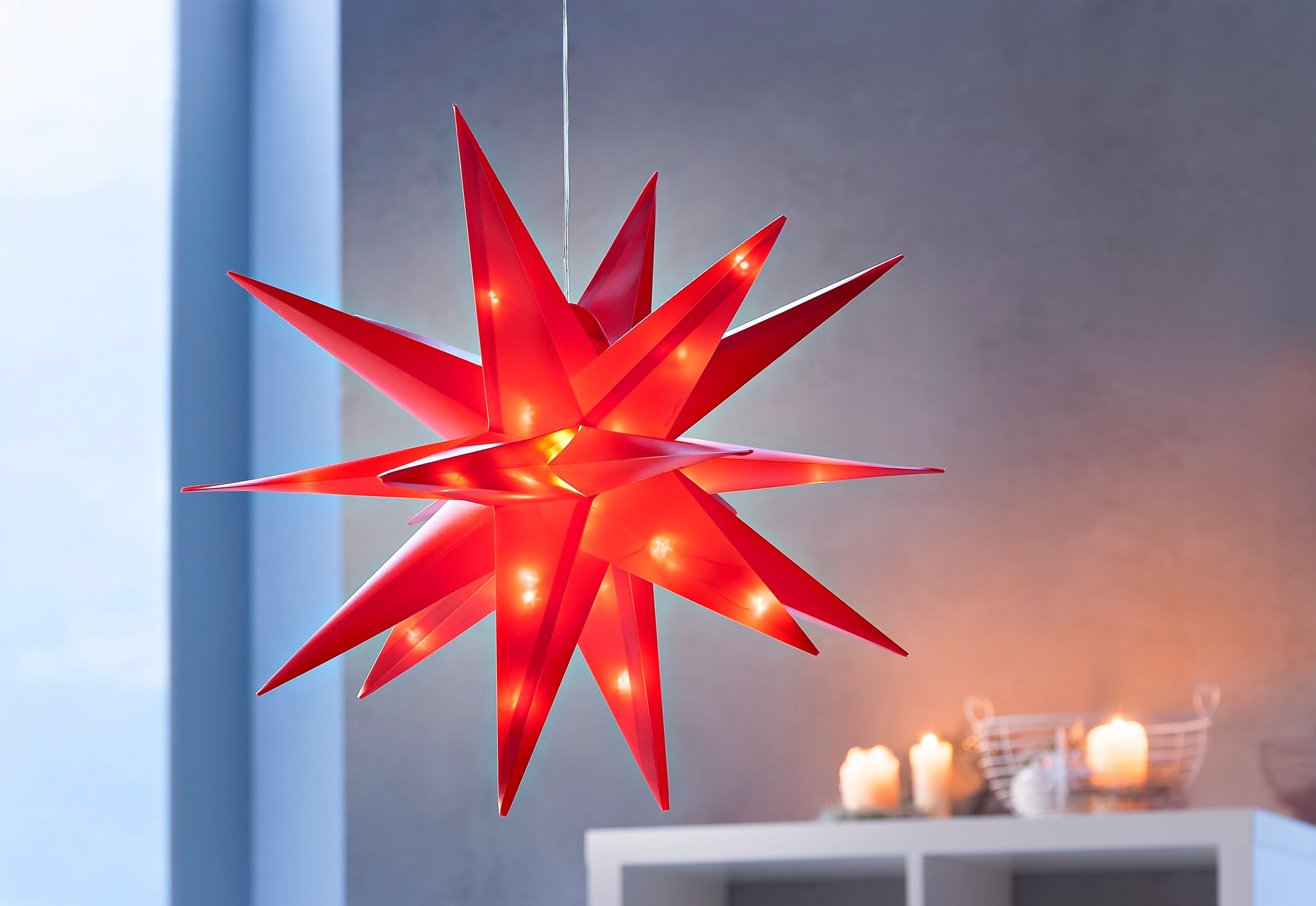 LED-Außenstern Weihnachten Farbe: rot bestellen | Weltbild.de