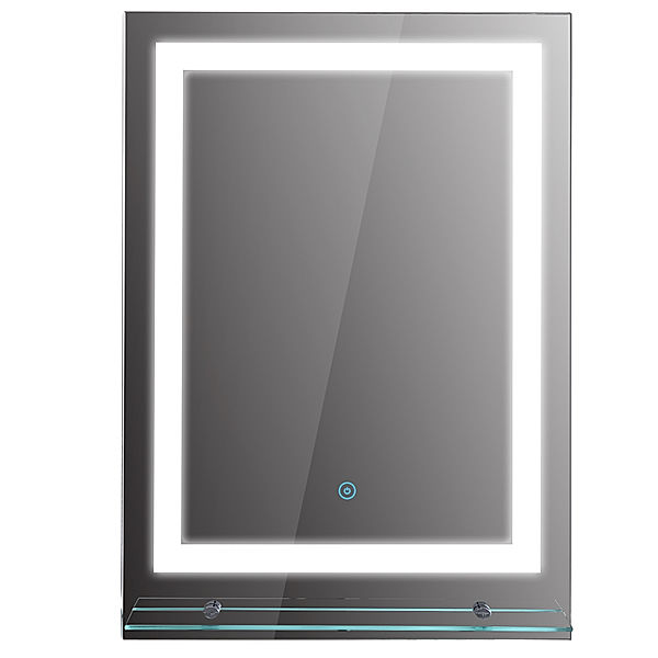 LED Badezimmerspiegel mit Glas-Ablage