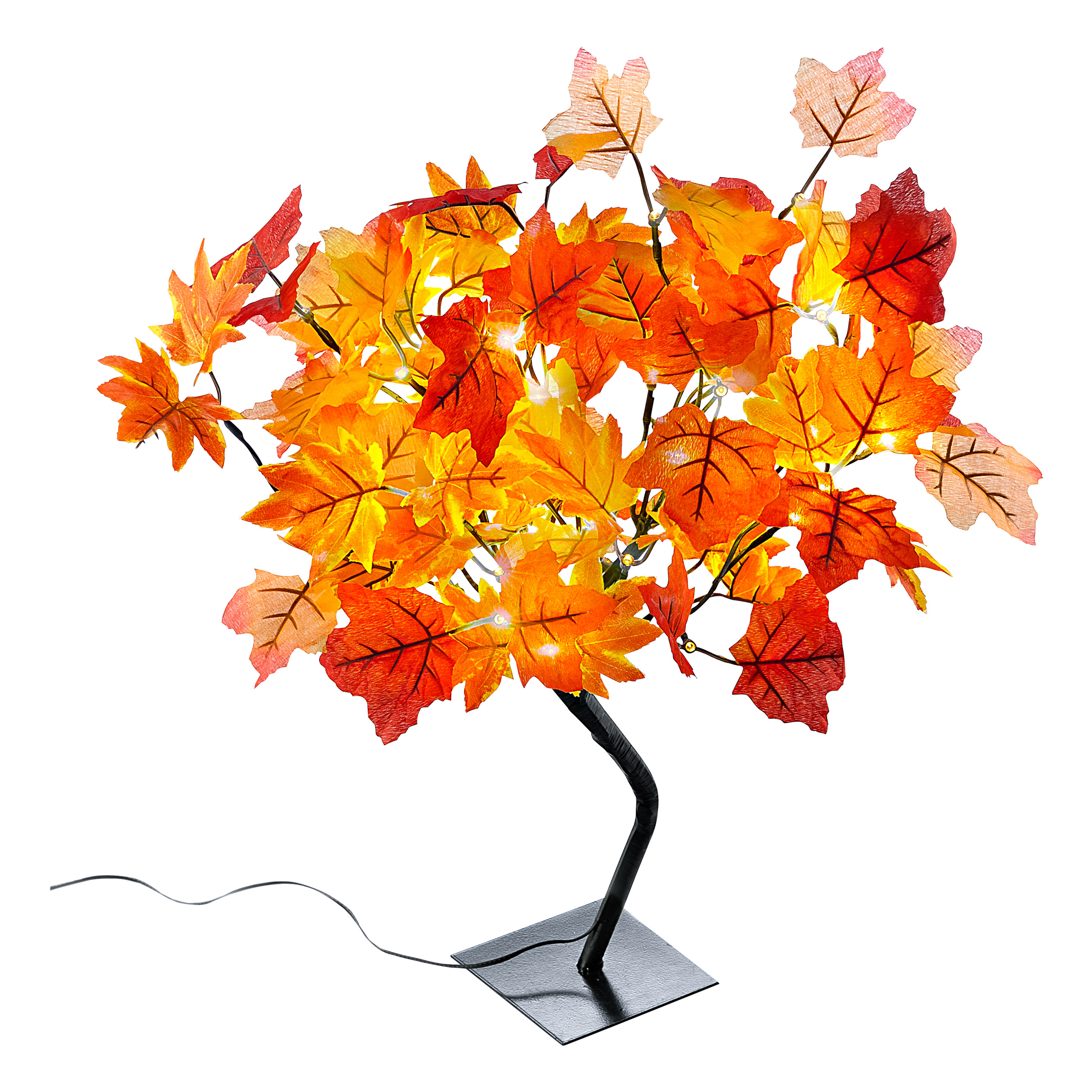 LED-Leuchtbaum 150 cm hoche mit Ahorn-Blätter 120 LED warmweiß