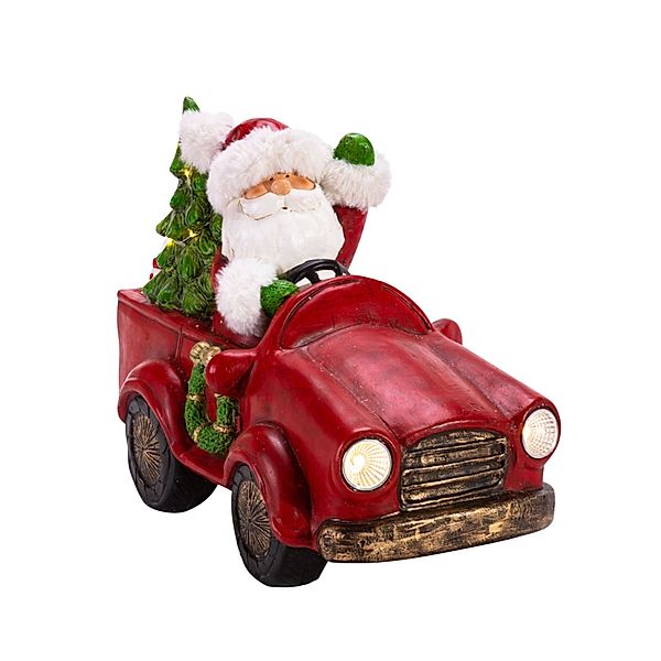 LED Deko-Figur Driving Santa