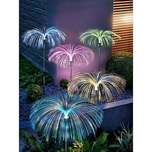 LED-Gartenstecker Fantasia 5er-Set