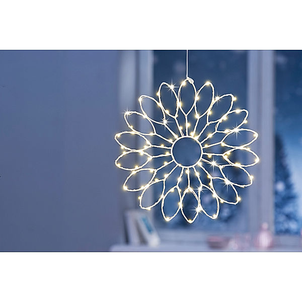 LED-Hängedeko Eisblume 100 LEDs