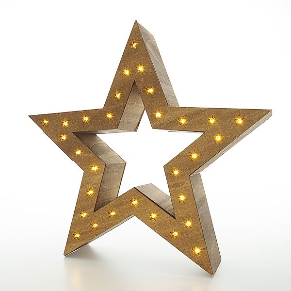 LED-Holzstern Stars