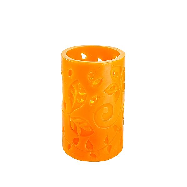 LED-Kerze Orange Dream, 12,5 cm