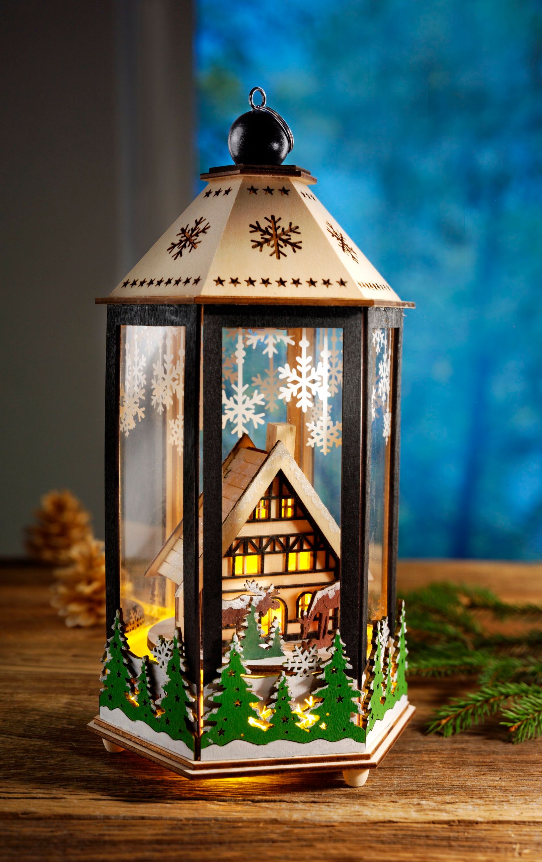 LED-Laterne Waldweihnacht mit Spieluhr bestellen | Weltbild.de