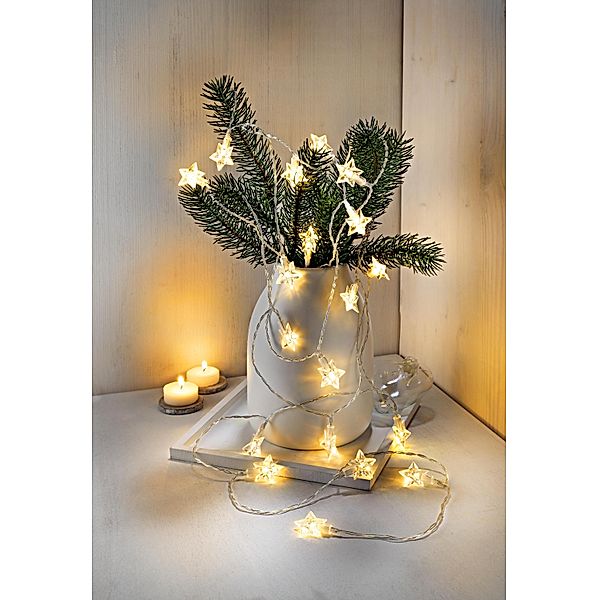 LED-Lichterkette Christmas stars 20 LEDs, 285 cm