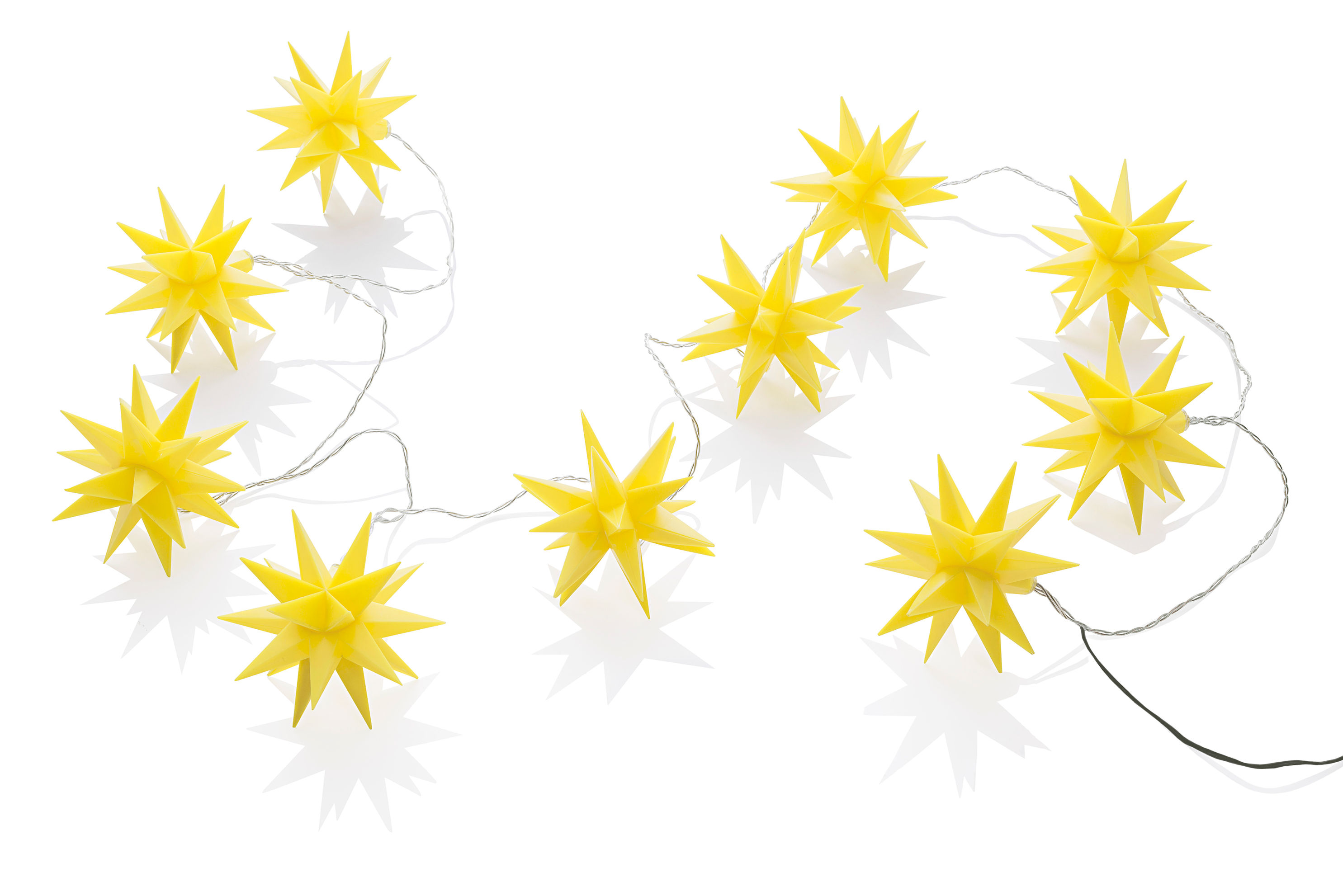LED-Lichterkette Weihnachtsstern Farbe: gelb