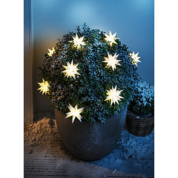 LED-Lichterkette Weihnachtsstern (Farbe: weiß)