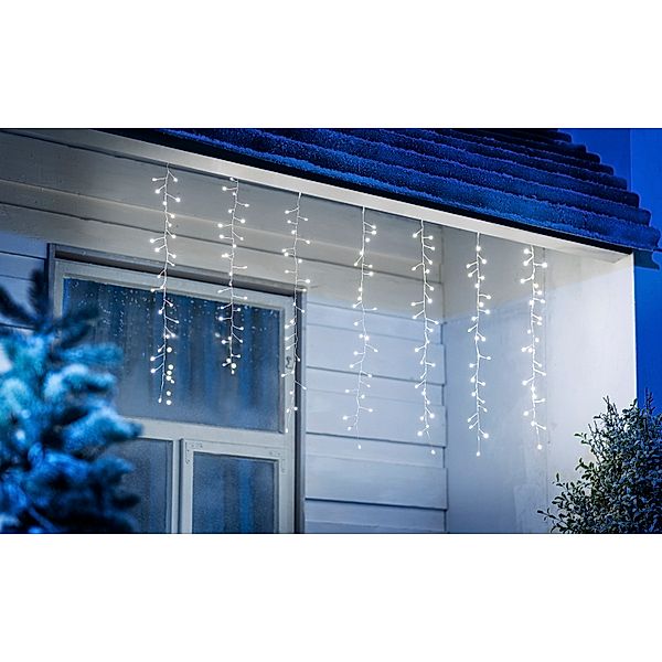 LED-Lichtervorhang Lucia 175 LEDs, 120 cm