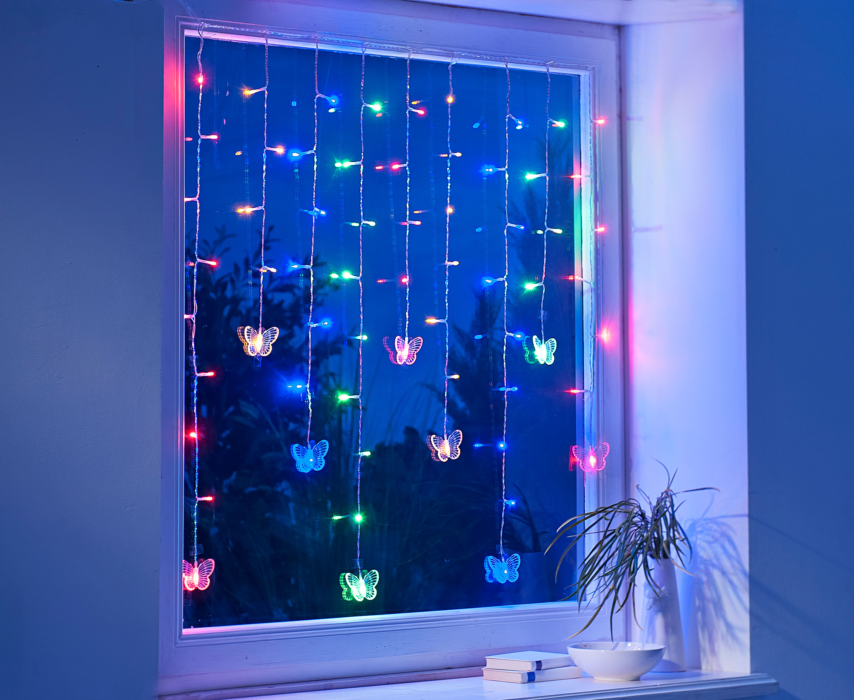 LED-Lichtervorhang Schmetterling 80 cm bestellen | Weltbild.de