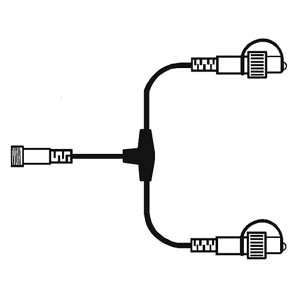 LED Lichtsystem T-Verteiler, 38x17 cm, schwarz