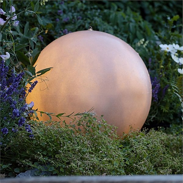 LED-Outdoor-Brunnen Moon Weiß Ø 30 cm