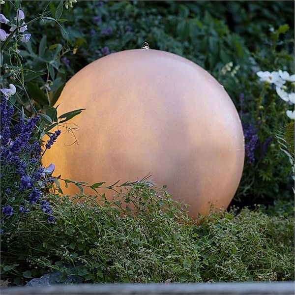 LED-Outdoor-Brunnen Moon Weiss Ø 40 cm