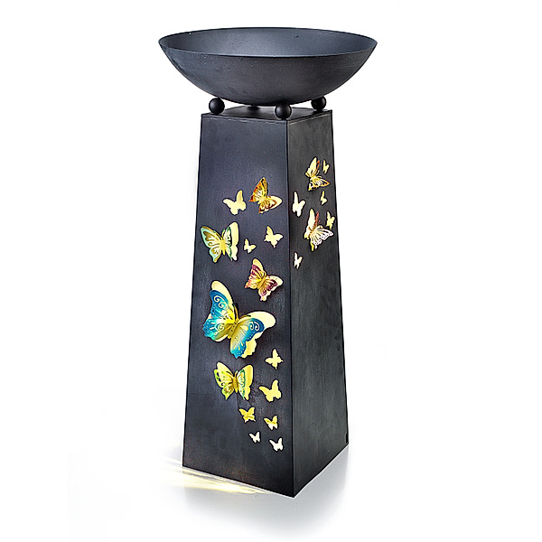 LED-Pflanzsäule mit 3D-Schmetterlingen