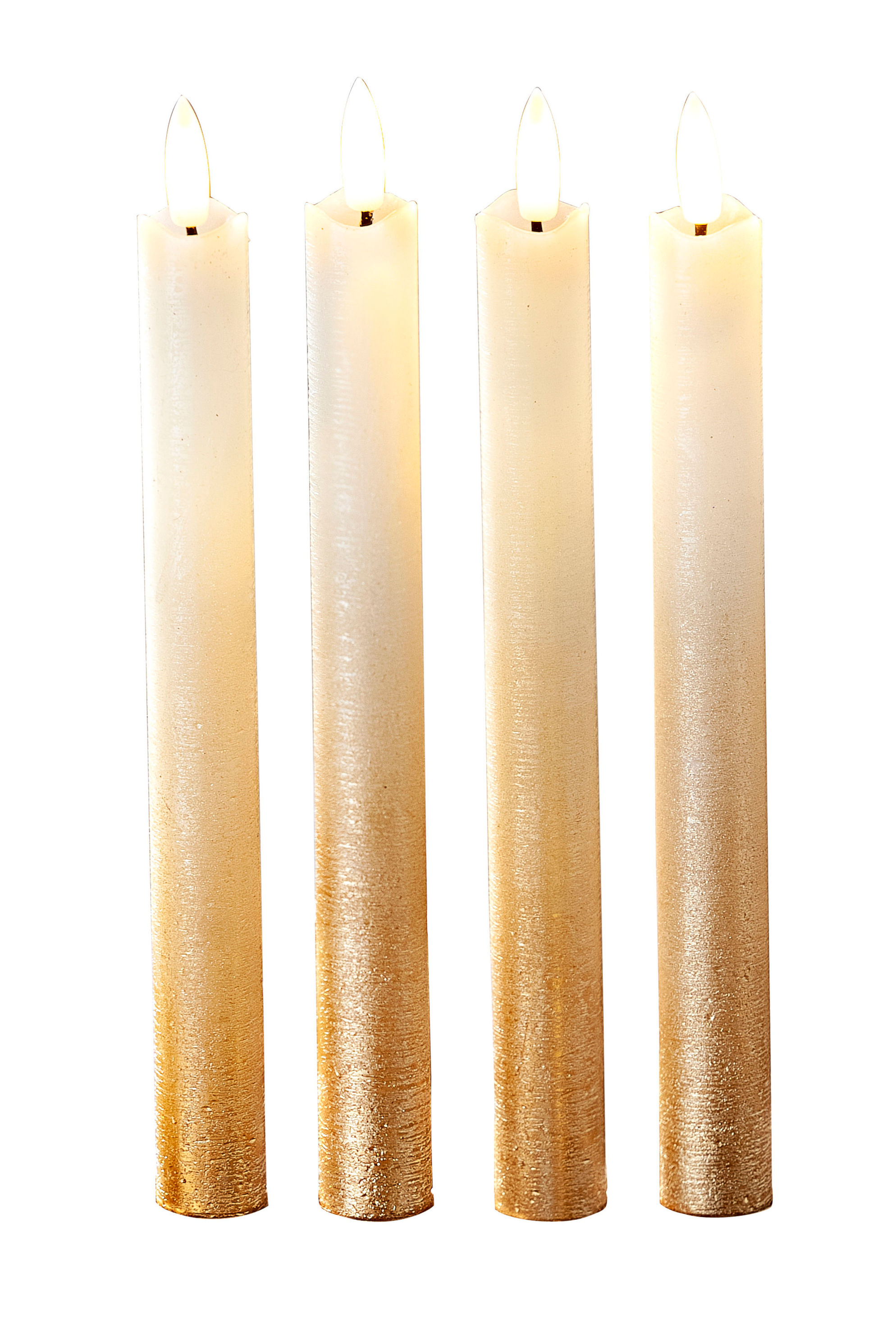 LED-Stabkerzen Golden Shine, 4er-Set bestellen | Weltbild.de