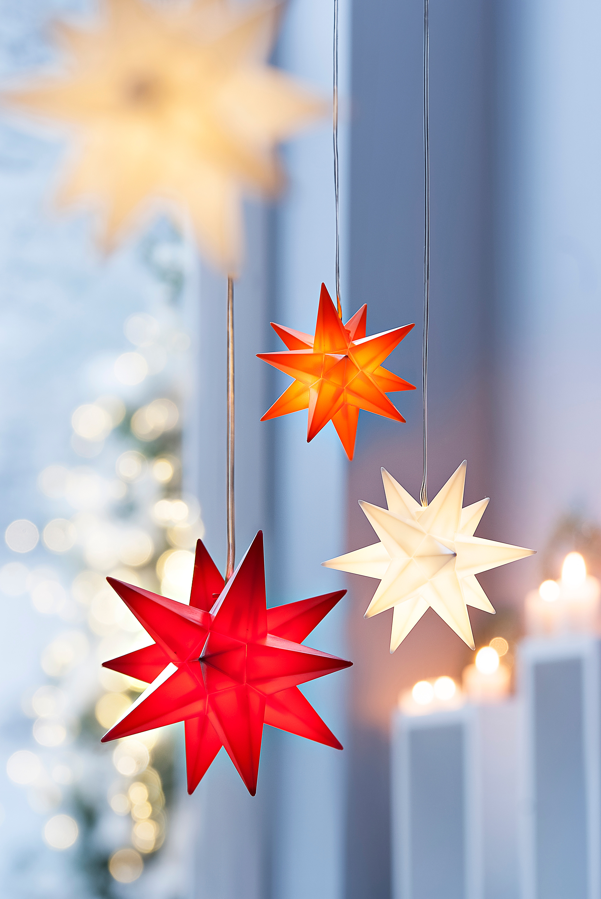 *NEU* Roter LED Advents-Stern Der Tipp zu Weihnachten groß 