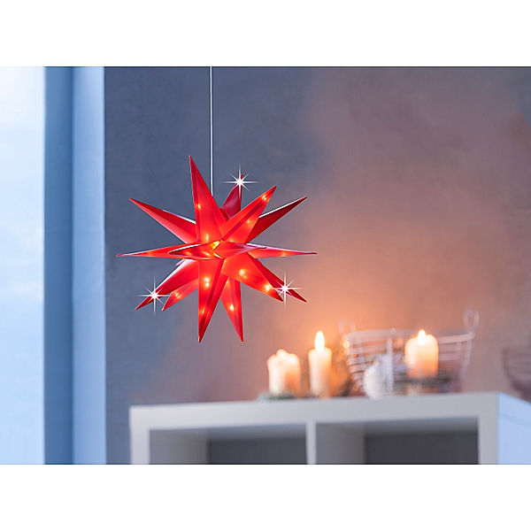 LED-Stern Xmas, 12 cm, rot