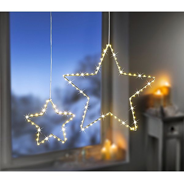 LED-Sterne Stars 2er-Set, 104 LEDs