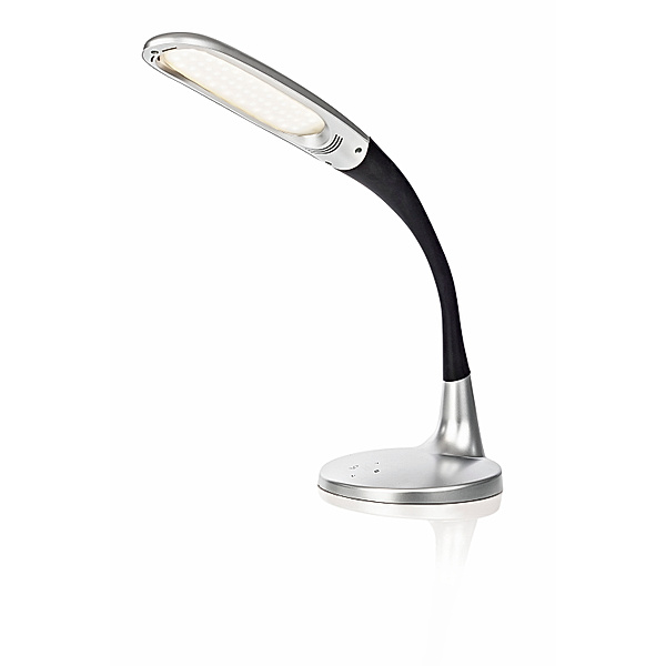 LED Tageslichttischlampe (Farbe: silber)