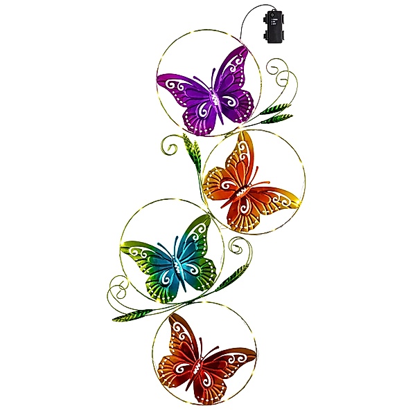 LED-Wanddeko Butterfly 78 cm