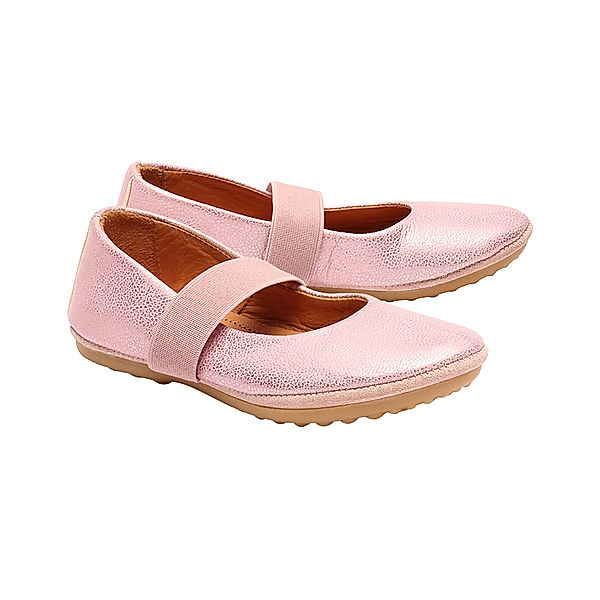 bisgaard Leder-Ballerinas QUINN in pink