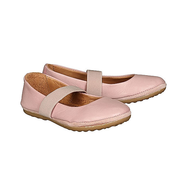 bisgaard Leder-Ballerinas QUINN in rosa