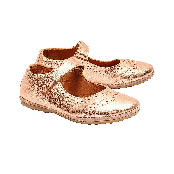 bisgaard Leder-Ballerinas RIA in rose gold