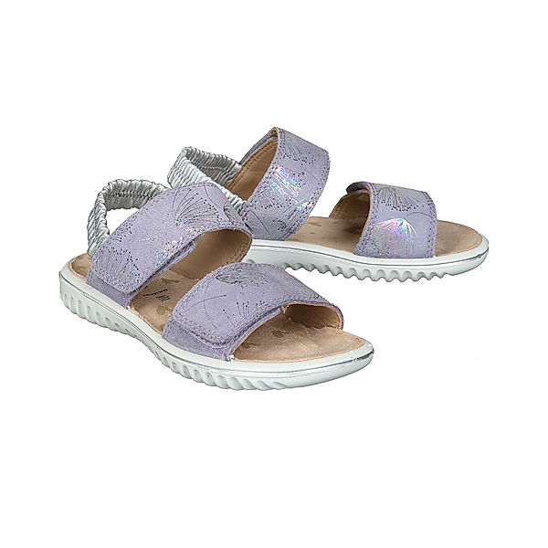 Superfit Leder-Klettsandalen SPARKLE GIRL in lila