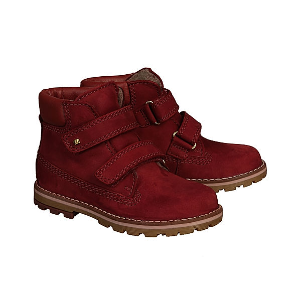 elefanten Leder-Klettstiefel BERG BOBO in burgundy/oriente