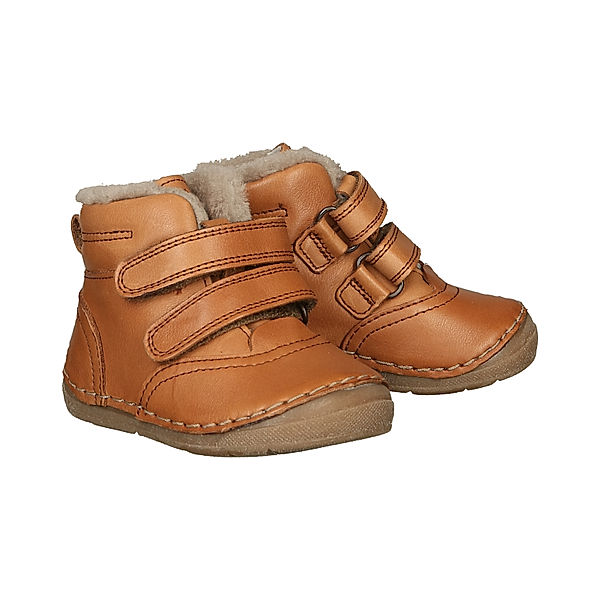 froddo® Leder-Klettstiefel PAIX WINTER gefüttert in cognac