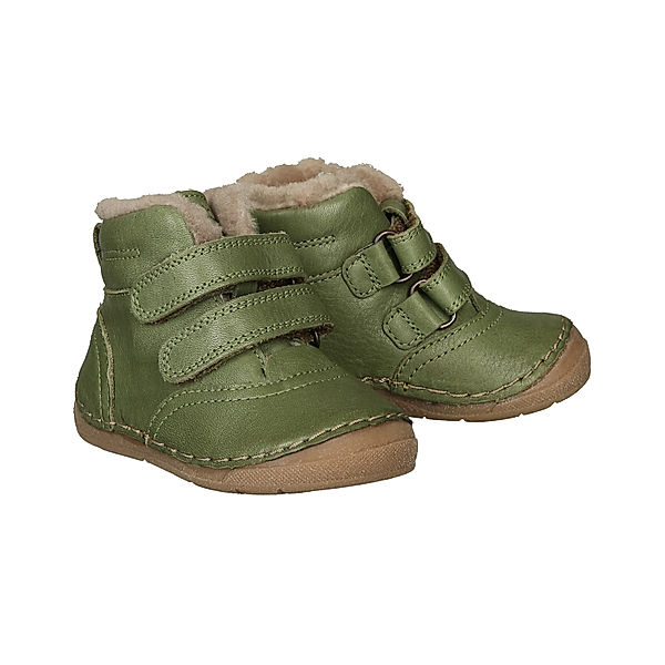 froddo® Leder-Klettstiefel PAIX WINTER gefüttert in olive