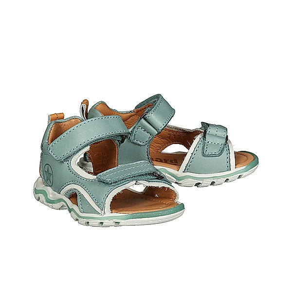 bisgaard Leder-Sandalen ARTHUR mit Klett in mint