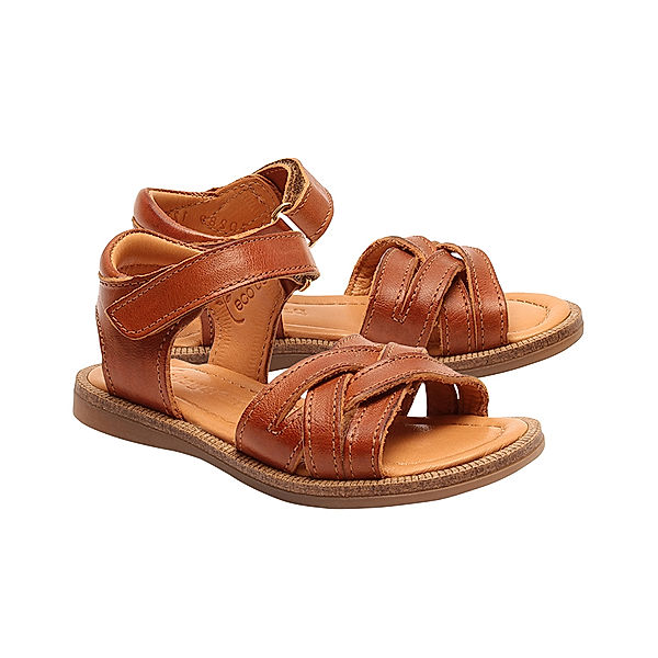 bisgaard Leder-Sandalen BESSA in cognac