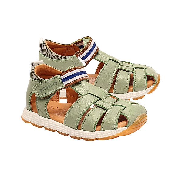 bisgaard Leder-Sandalen CALI mit Zehenschutz in aqua